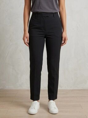 MANGO Black Tailored Straight Ankle Dress Pants Size 10